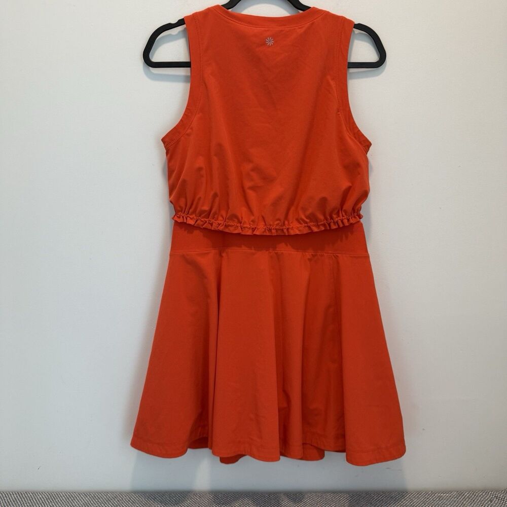 Athleta Expedition Dress Womens 4 Orange Featherweight Stretch Skort Hiking - Picture 8 of 14